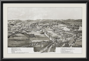 West Concord - Concord Junction 1893 George Norris Tm Bird's Eye View Map