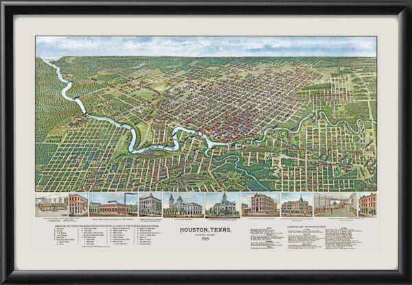 Houston1891 TM Birds Eye View Map