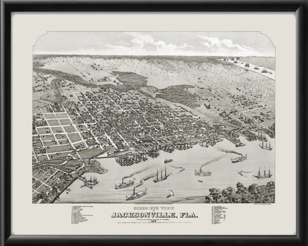 Jacksonville FL 1876 Augustus Koch TM