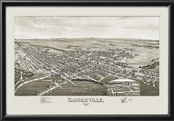 Gainesville TX 1891 T.M. Fowler