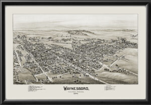 Waynesboro PA 1894 TM Birds Eye View Map