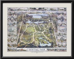 New York City NY 1863 Central Park 1863 JBachmann TM