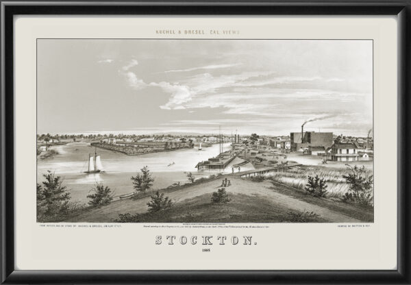 Stockton CA 1855 Kuchel & Dresel TM