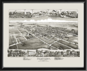 Newtown PA 1893 TM Fowler