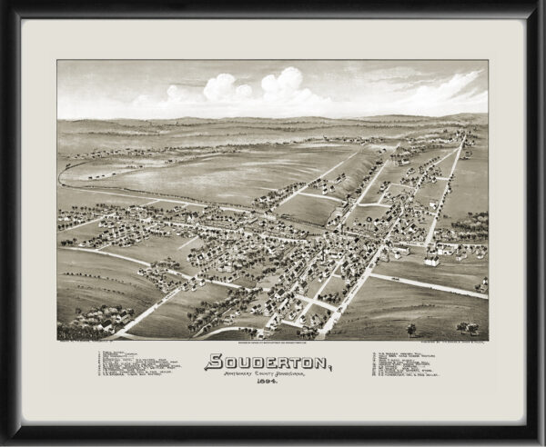 Souderton PA 1894 Fowler & Moyer