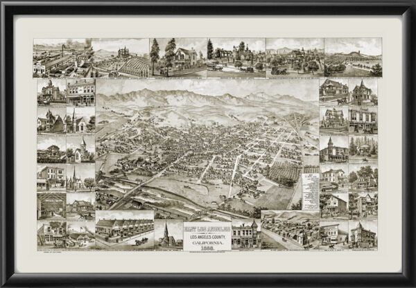 East Los Angeles CA 1888 TM Map