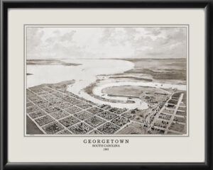 Georgetown SC 1901 Harper Bond TM Birds Eye View Map