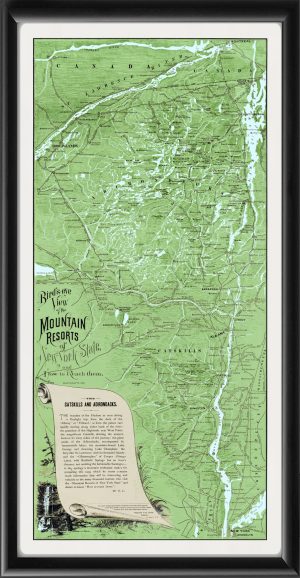 New York State Mountain Resorts - 1884