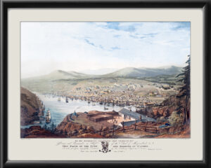 St. Johns Newfoundland 1831 Canada William Eager TM Bird's Eye View Map