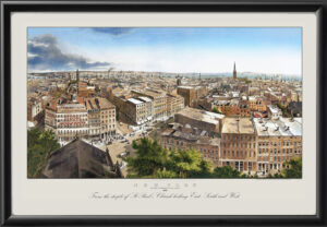 New York from the Steeple of St. Paul's Church, Looking East, South, and West 1855