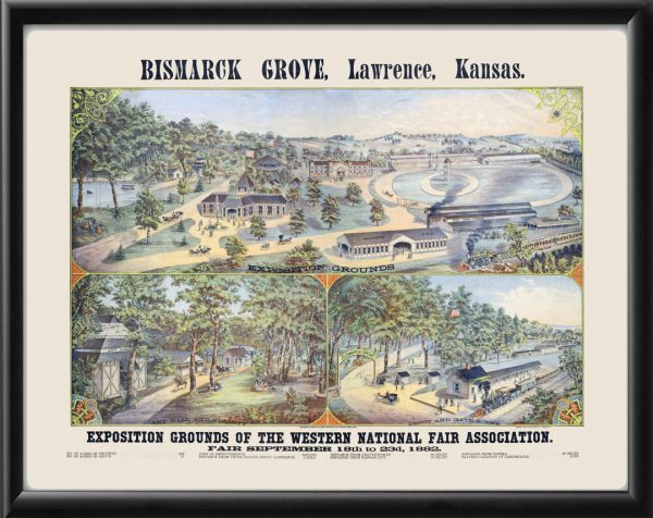 Lawrence Kansas - Bismarck Grove 1882