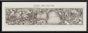 New York City NY Central Park 1865 L.PrangTM20x54 14x36