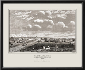Cleveland OH 1833, From the Buffalo Road Looking West