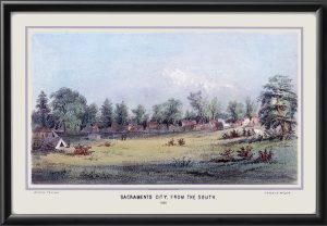 Sacramento CA 1850 - From the South