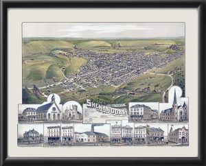 Shenandoah PA 1889 (Color)