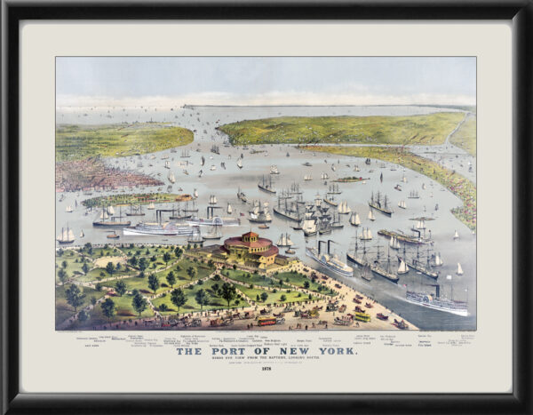 New York City NY 1878 - Port of NY