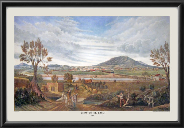 El Paso TX Panoramic View 1885