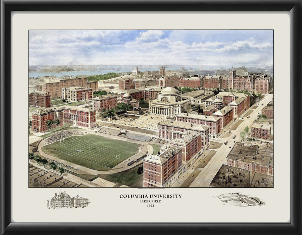 Columbia University - New York City NY 1922 (Color) - Vintage City