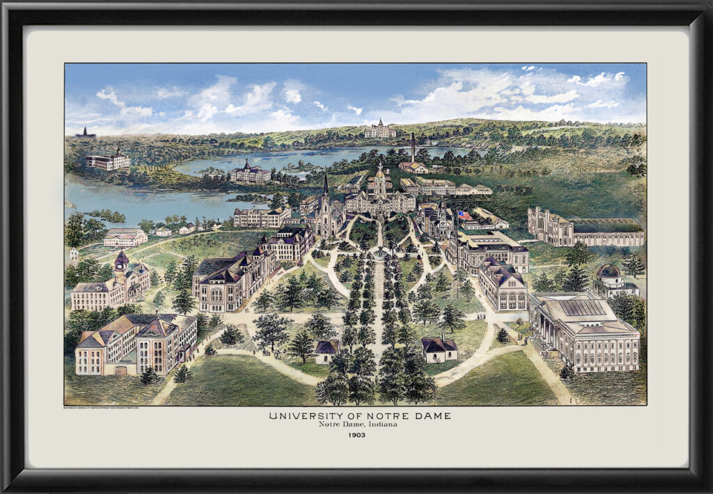 University of Notre Dame 1903 (Color)-16x24