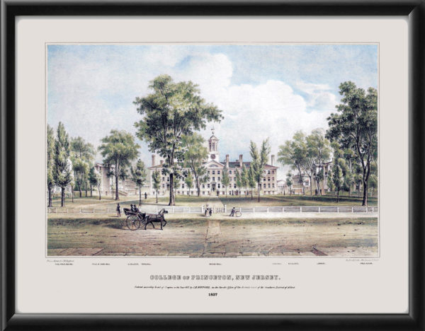 Princeton NJ 1837 Color John H. Bufford
