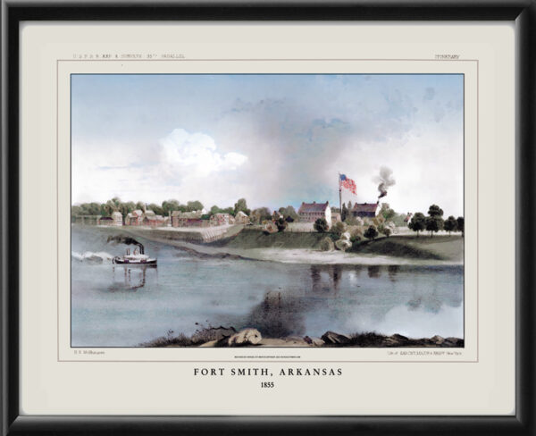 Fort Smith AK 1855 Color TM