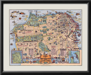 San Francisco CA 1927 Showing-Principal-Streets-and-Places-of-Interest-Harrison-Godwin