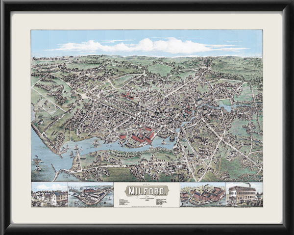 Milford CT 1882 (Color)