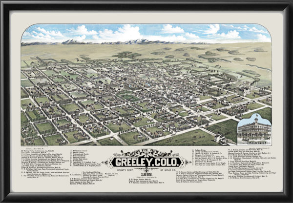 Greeley CO 1882 (Color)