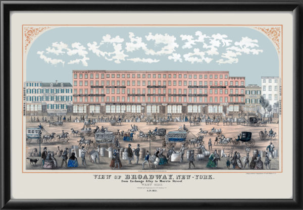 New York City NY - Broadway 1855
