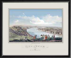 Budapest Hungary 1818 Drawn by Hungarian military officer and artist András Petrich in 1818