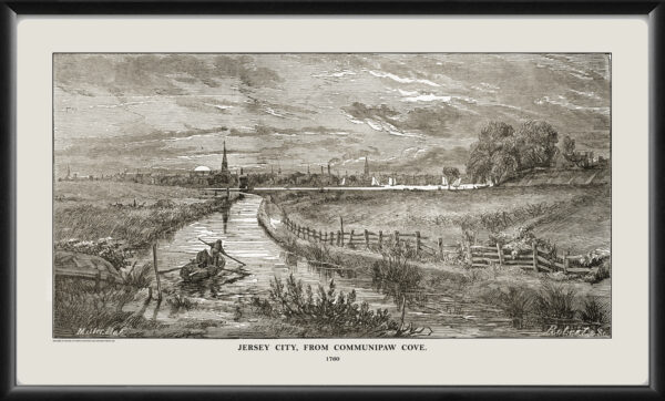 Jersey City NJ from Communipaw Cove 1760