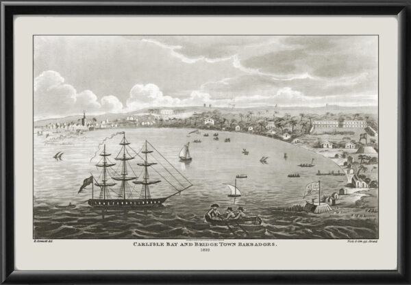 Carlisle Bay and Bridge Town, Barbados 1820