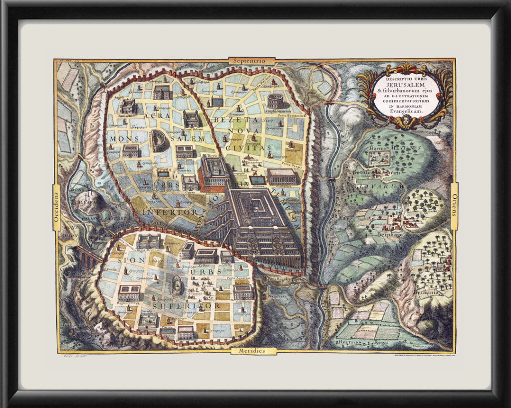 Carte de Jérusalem de 1937, ancienne carte de Jérusalem