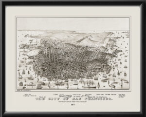 San Francisco CA 1877 Currier & Ives