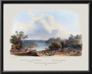 Bordentown NJ 1839 View on the Delaware Karl Bodmer TM