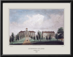 Dickinson College 1850 Carlisle PA 1850 F.E. Jones, after J. Frankenstein TM