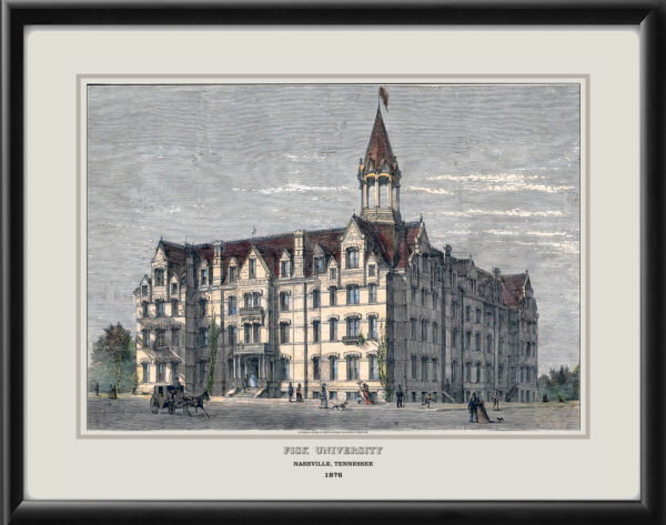 Fisk University Nashville TN 1876 Harper's Weekly TM
