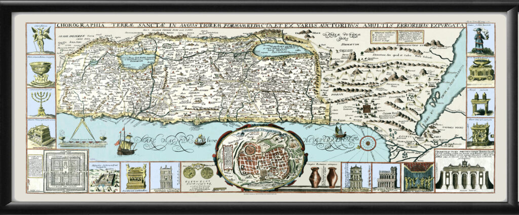 The Holy Land 1632 | Vintage City Maps - Restored City Views