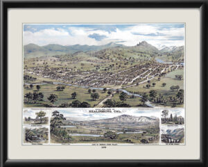 Healdsburg CA 1876 (Color)