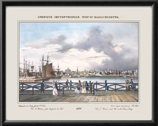 Boston MA 1829 Jacques Milbert TM