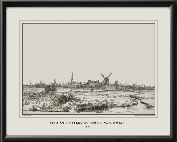 View of Amsterdam from the Northwest Netherlands 1640 Rembrandt van Rijn TM