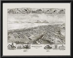 Marysville PA 1904TMFowler24 TM Birds Eye View Map