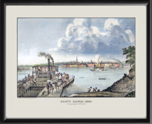St. Louis MO 1832 by LD Pomarade, 1875 Color
