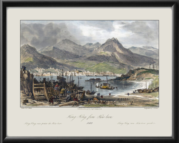 Hong Kong from Kowloon, China, 1842