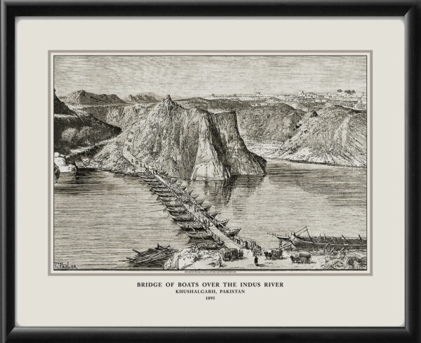 Kushalgarh, Pakistan, 1895 - The Bridge of Boats