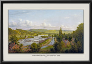 Mohawk River at Little Falls, New York. 1892 William Rickarby Miller TM