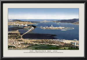 San Francisco Bay 1940 Restored Map
