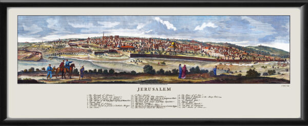 Jerusalem Israel Restored Panoramic View 1698