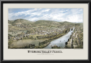 Wyoming PA 1885 Restored Map