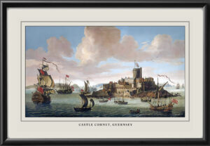 Castle Cornet - St. Peter Port, Guernsey 1875 Restored Map